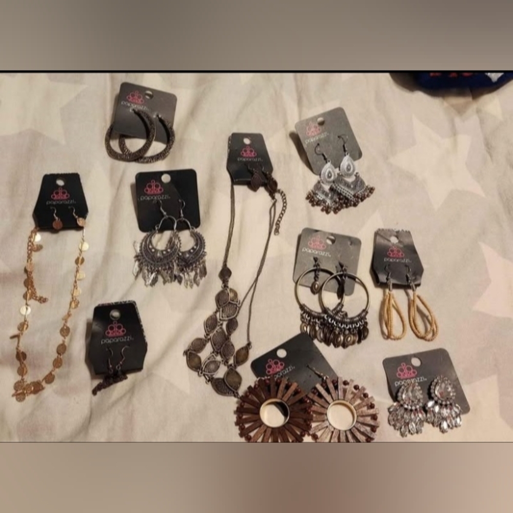 Paparazzi Jewelry Collection - Silver, Gold, Brown (17 in Total)